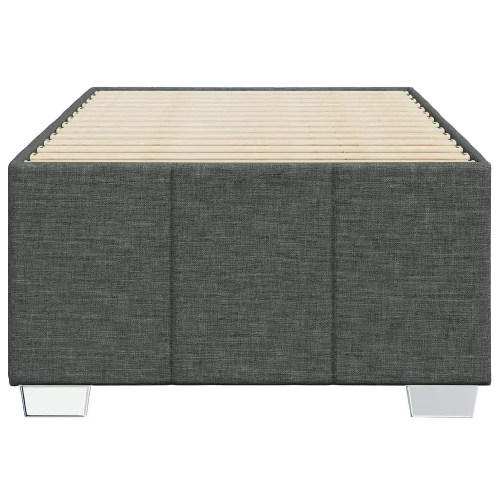 Bed Frame without Mattress Dark Grey King Single Fabric 3284887