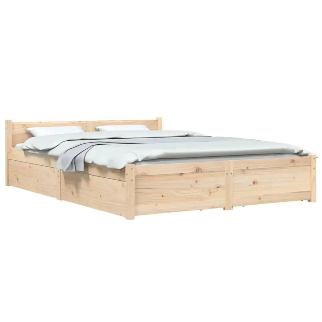 Bed Frame without Mattress with Drawers 150x200 cm 3103564