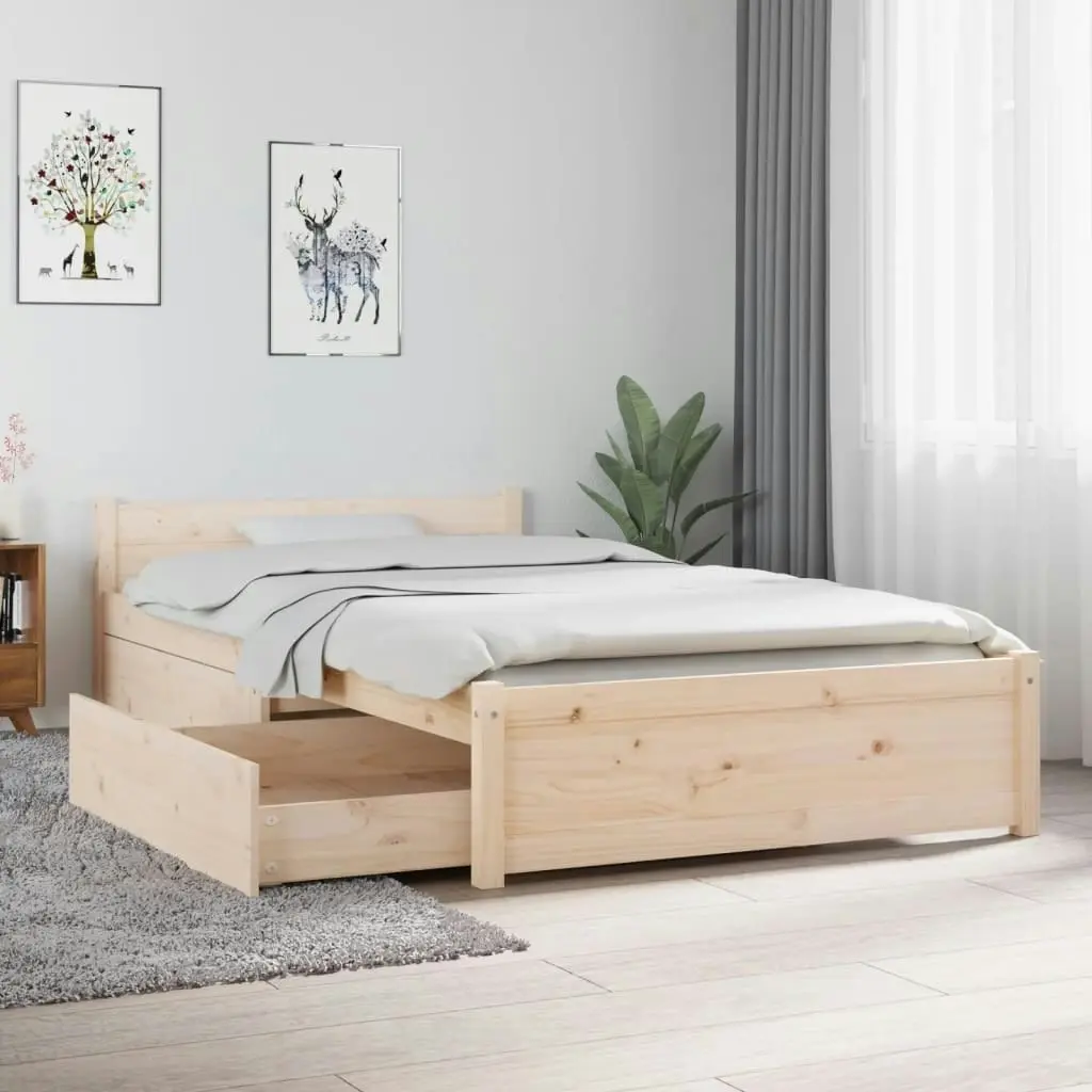 Bed Frame without Mattress with Drawers 90x190 cm 3103478