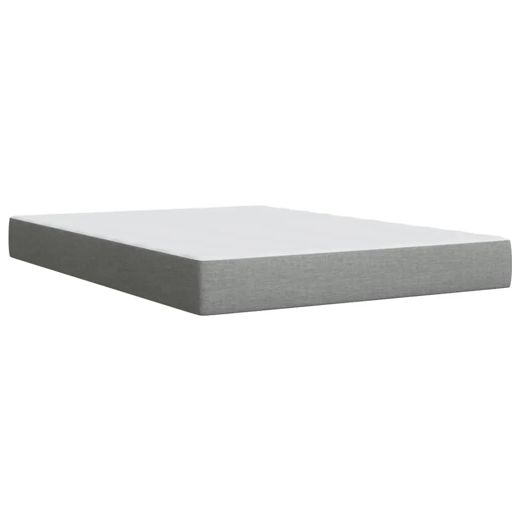 Box Spring Bed with Mattress Dark Grey Double Fabric 3286082