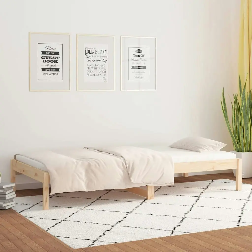 Day Bed without Mattress 90x190 cm Solid Wood Pine 820422