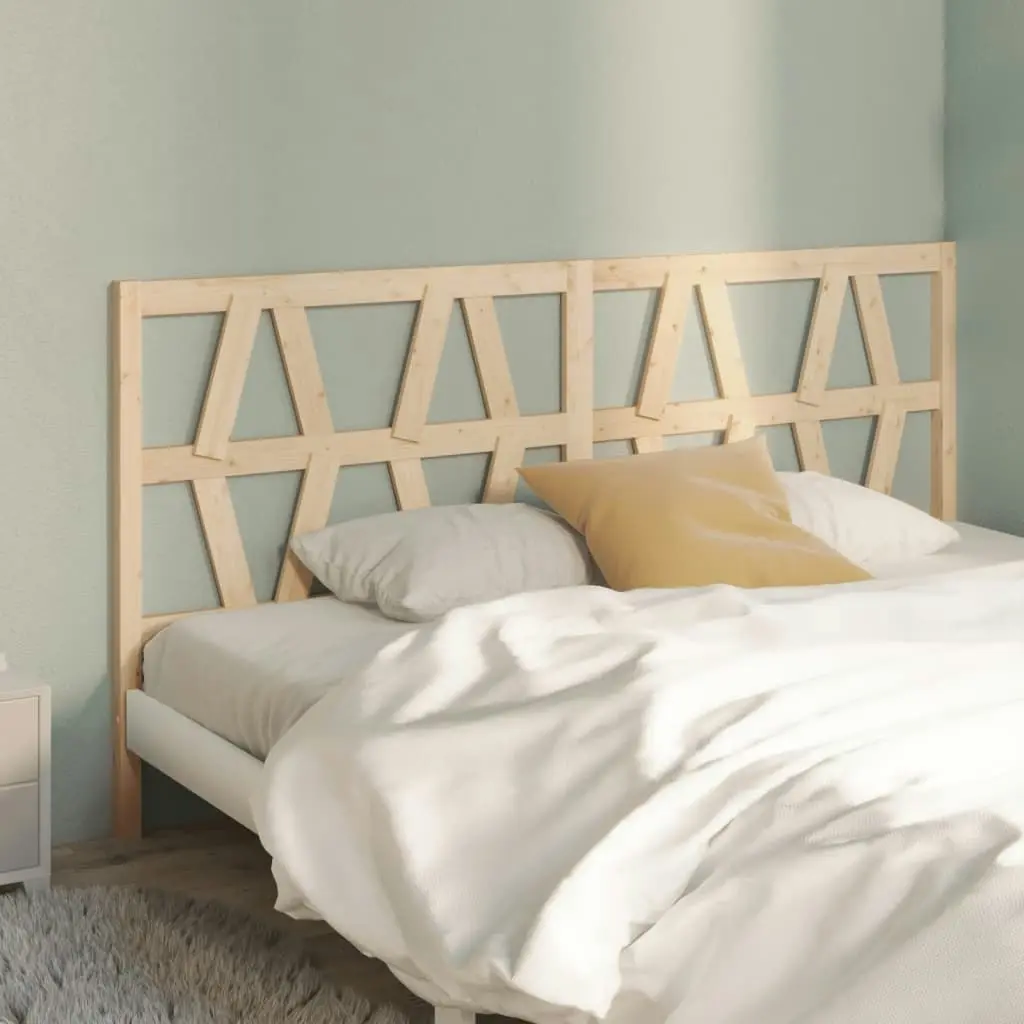 Bed Headboard 186 cm Solid Wood Pine 818635