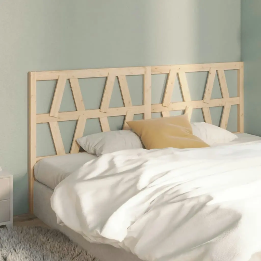 Bed Headboard 186 cm Solid Wood Pine 818635