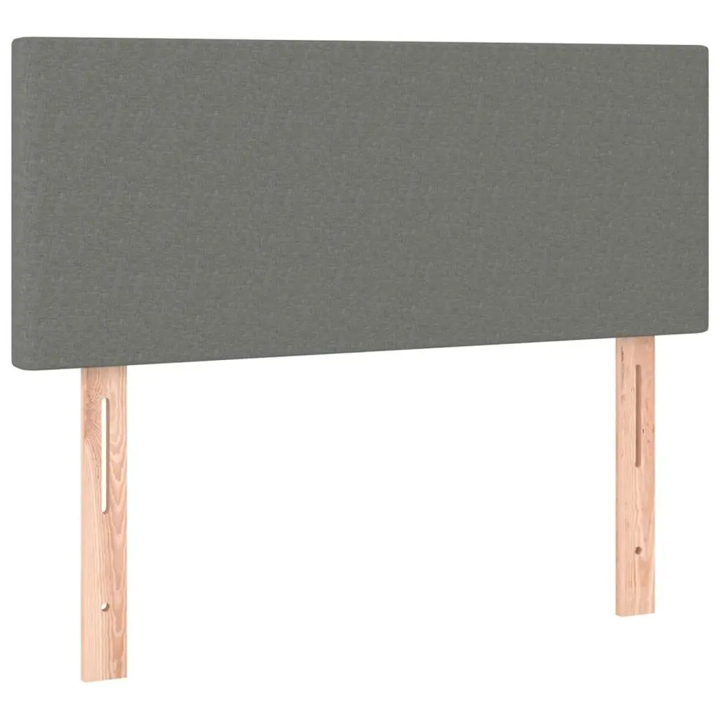 LED Headboard Dark Grey 100x5x78/88 cm Fabric 3121323