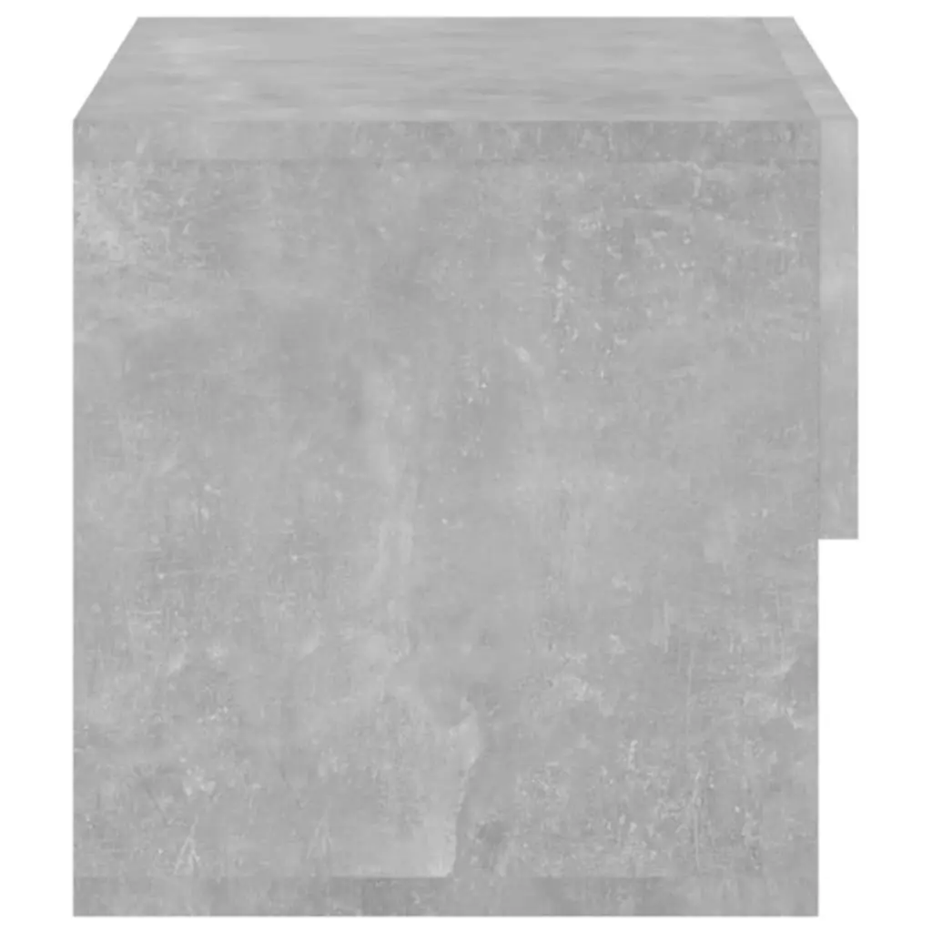 Wall-mounted Bedside Cabinet Concrete Grey 810961