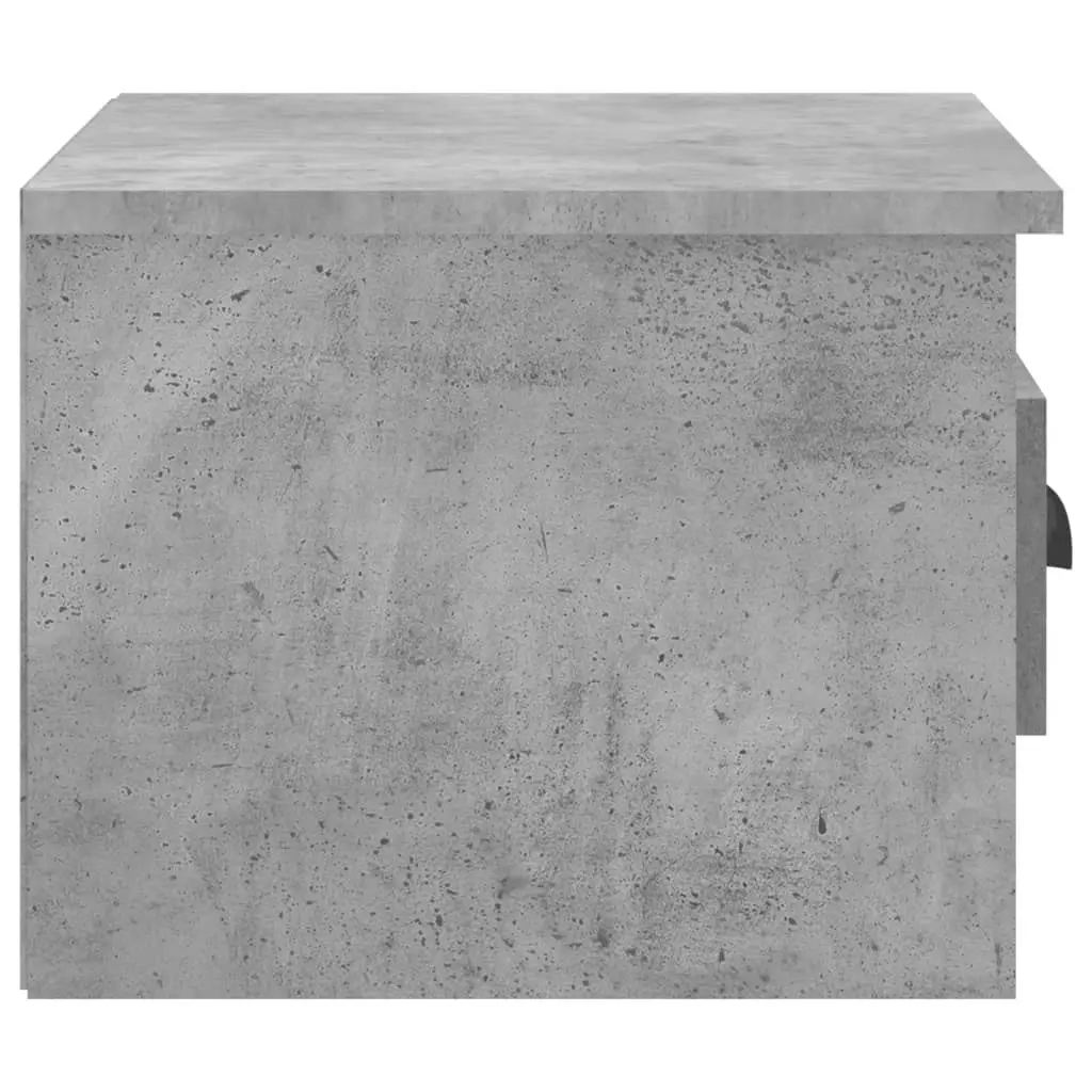 Wall-mounted Bedside Cabinet Concrete Grey 41.5x36x28cm 816384