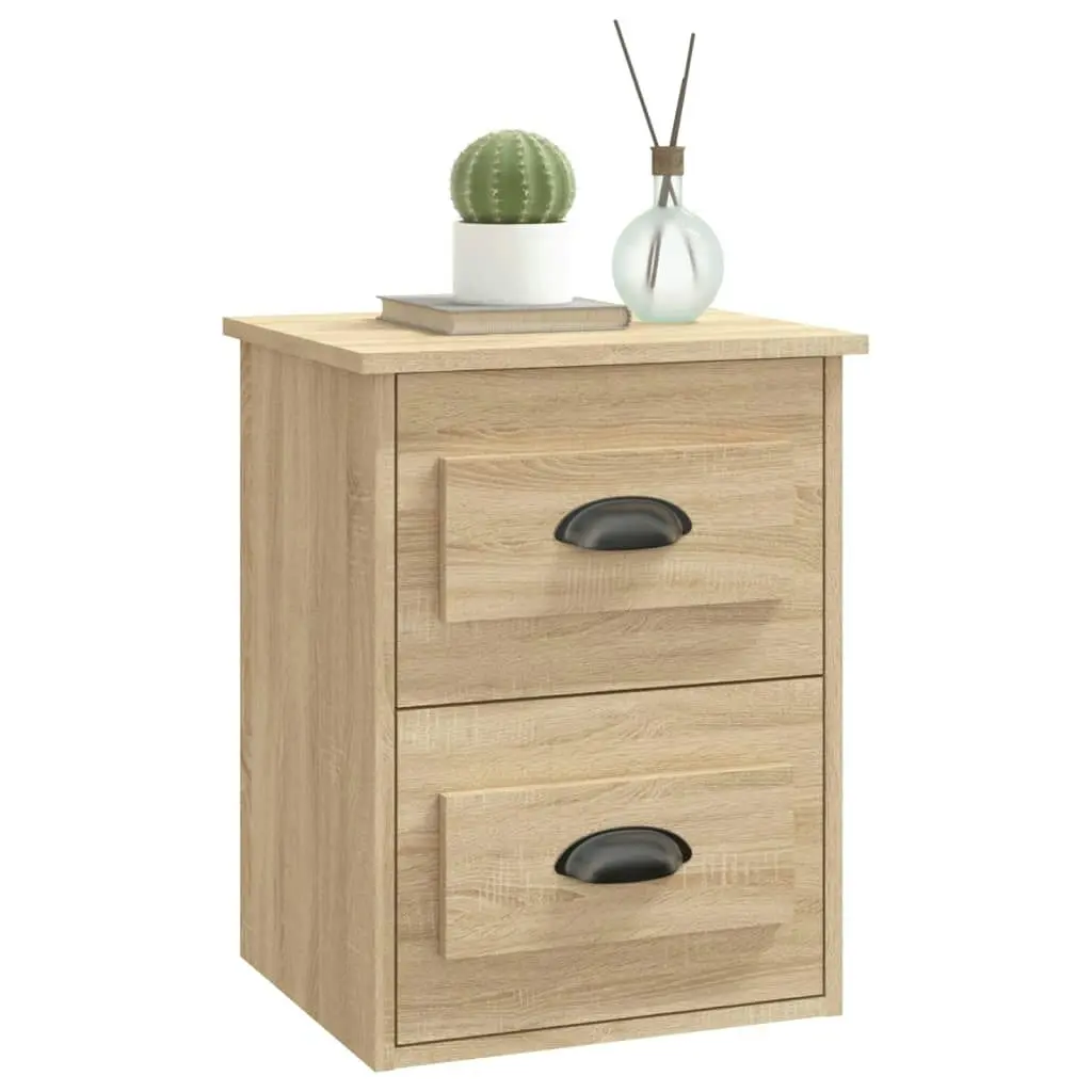 Wall-mounted Bedside Cabinet Sonoma Oak 41.5x36x53cm 816398