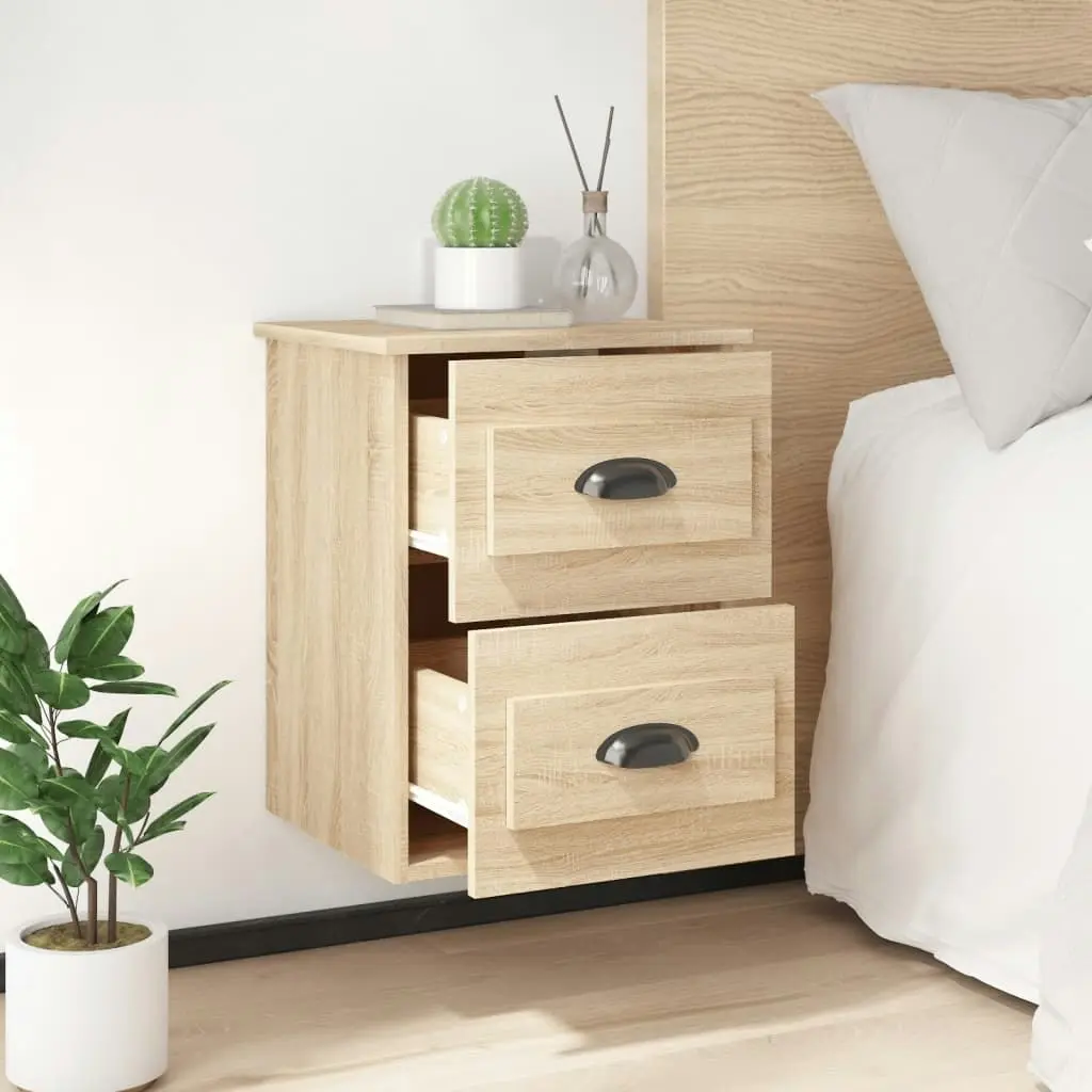 Wall-mounted Bedside Cabinet Sonoma Oak 41.5x36x53cm 816398