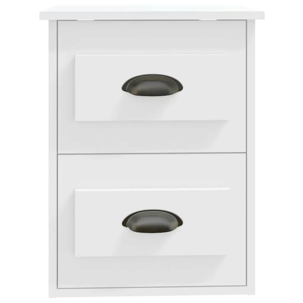 Wall-mounted Bedside Cabinet White 41.5x36x53cm 816392