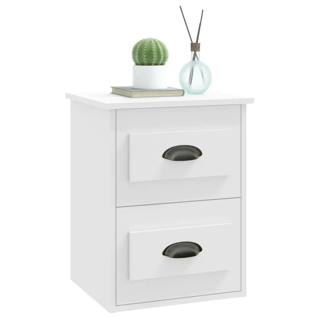 Wall-mounted Bedside Cabinet White 41.5x36x53cm 816392