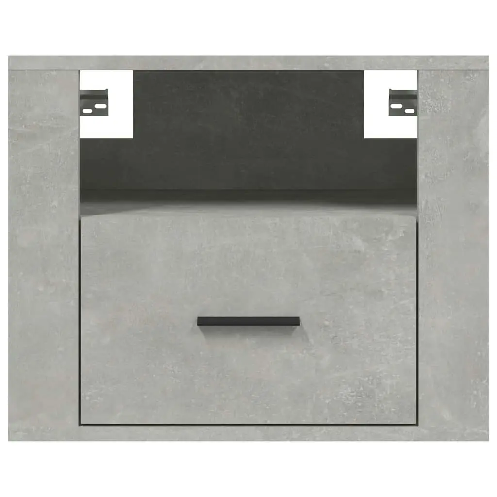 Wall-mounted Bedside Cabinets 2 pcs Concrete Grey 50x36x40 cm 816889