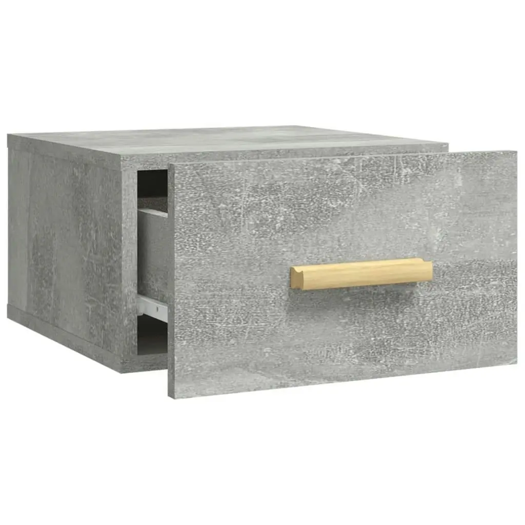 Wall-mounted Bedside Cabinets 2 pcs Concrete Grey 35x35x20 cm 812843