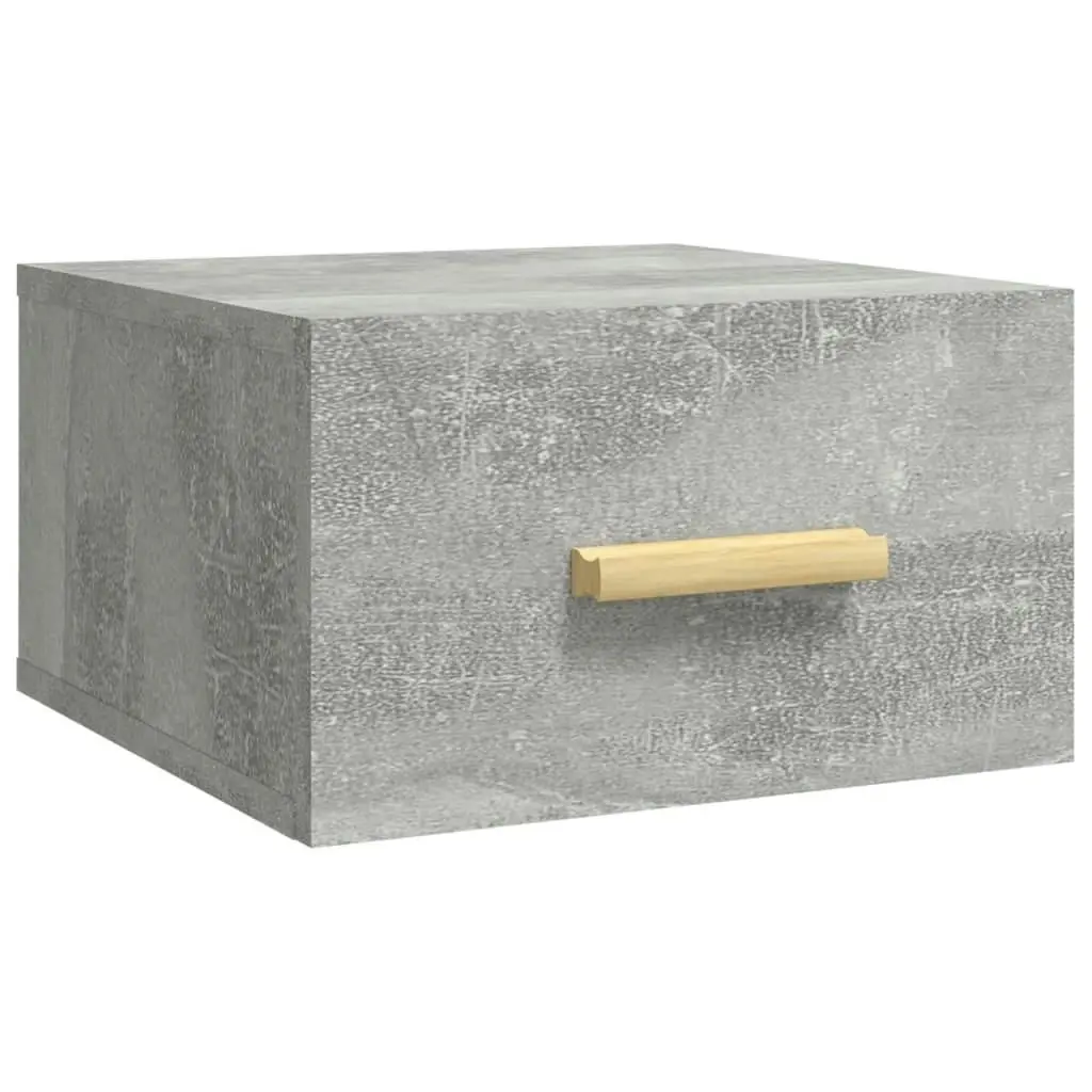 Wall-mounted Bedside Cabinets 2 pcs Concrete Grey 35x35x20 cm 812843