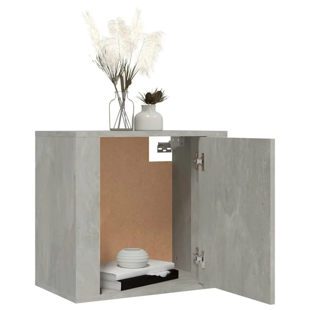 Wall-mounted Bedside Cabinets 2 pcs Concrete Grey 50x30x47 cm 816873