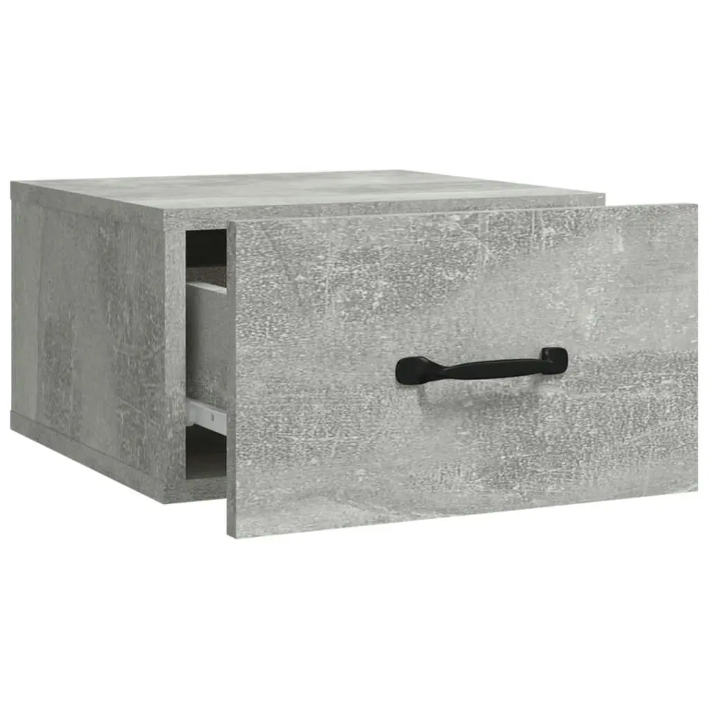 Wall-mounted Bedside Cabinets 2 pcs Concrete Grey 35x35x20 cm 812861