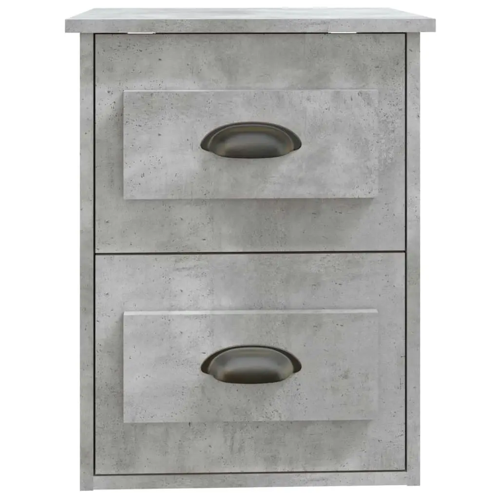 Wall-mounted Bedside Cabinets 2 pcs Concrete Grey 41.5x36x53cm 816401