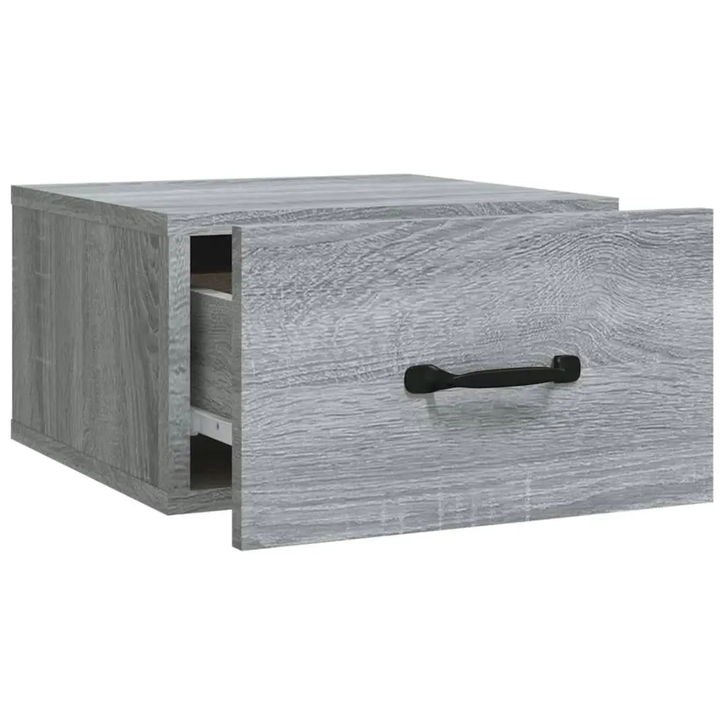 Wall-mounted Bedside Cabinets 2 pcs Grey Sonoma 35x35x20 cm 817582