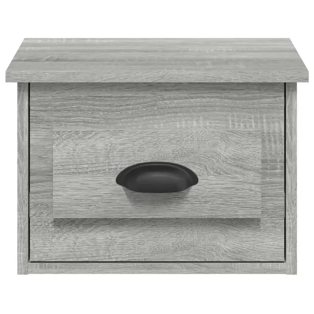 Wall-mounted Bedside Cabinets 2 pcs Grey Sonoma 41.5x36x28cm 816389