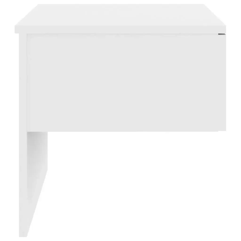 Wall-mounted Bedside Cabinets 2 pcs High Gloss White 810948