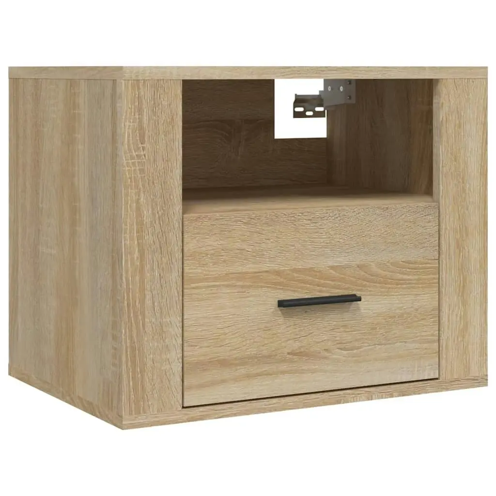 Wall-mounted Bedside Cabinets 2 pcs Sonoma Oak 50x36x40 cm 816887