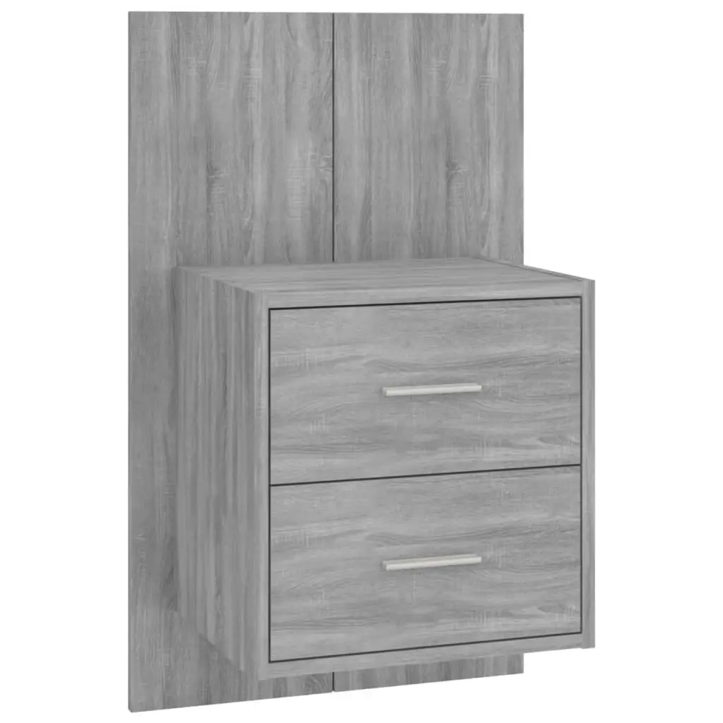 Wall-mounted Bedside Cabinets 2 pcs Grey Sonoma 816961