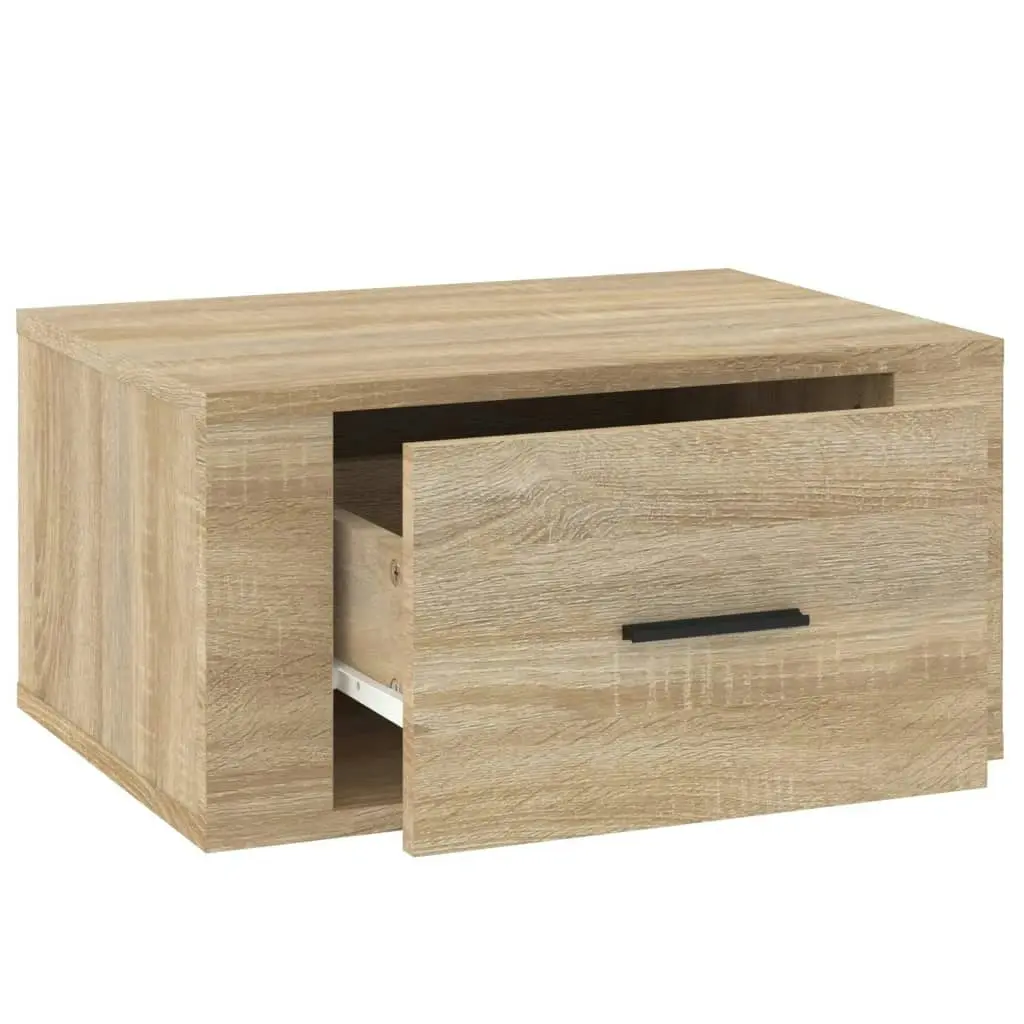 Wall-mounted Bedside Cabinets 2 pcs Sonoma Oak 50x36x25 cm 816847