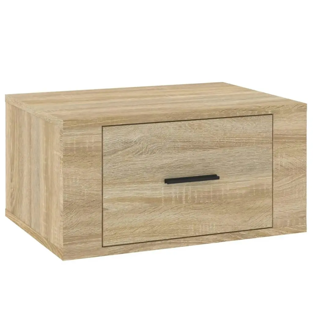 Wall-mounted Bedside Cabinets 2 pcs Sonoma Oak 50x36x25 cm 816847