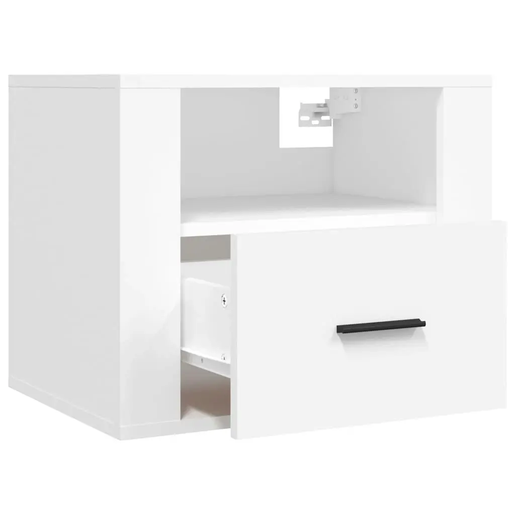 Wall-mounted Bedside Cabinets 2 pcs White 50x36x40 cm 816881