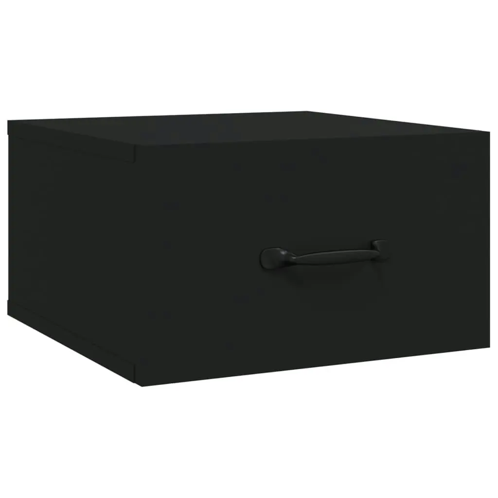 Wall-mounted Bedside Cabinets 2 pcs Black 35x35x20 cm 812855