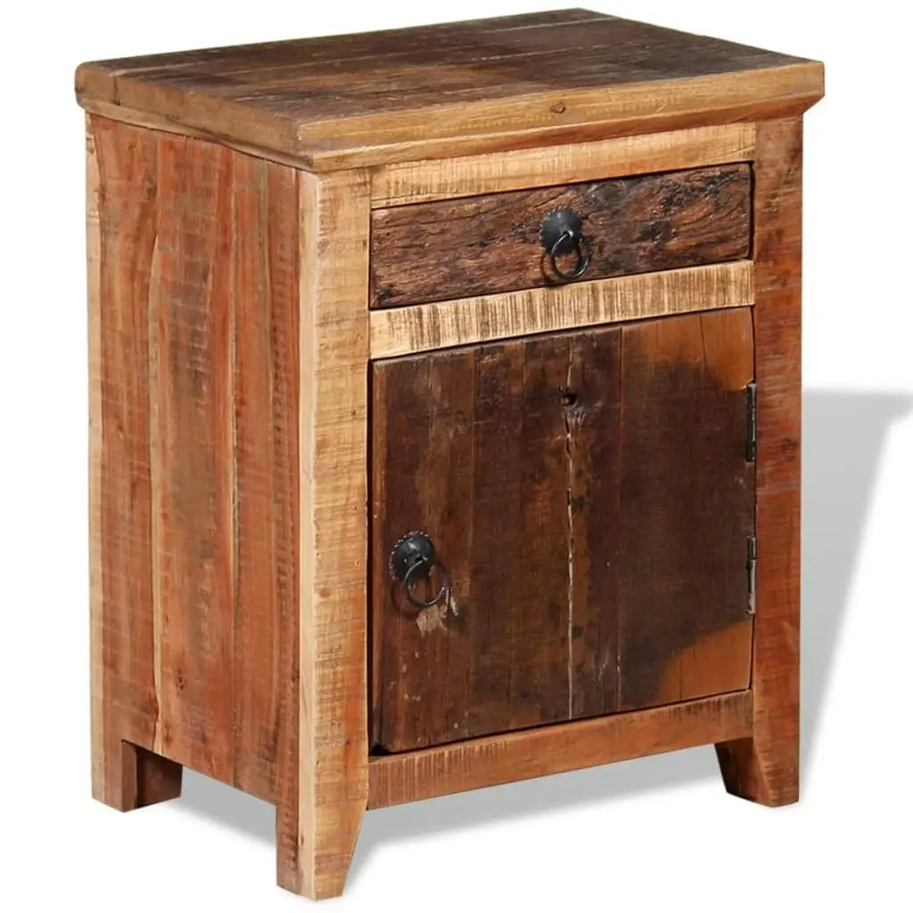 Nightstand Solid Acacia Reclaimed Wood 243968