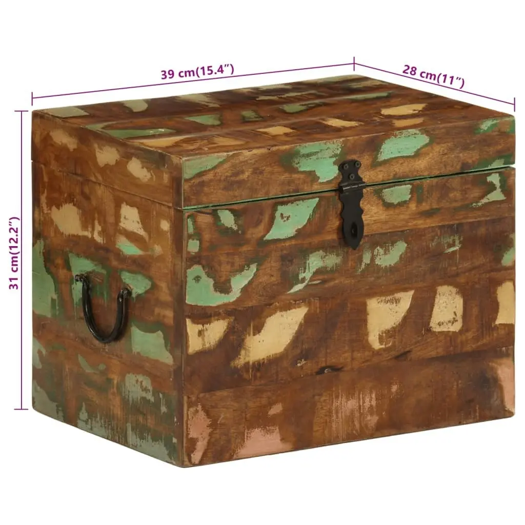 Reclaimed Storage Box Solid Wood 241644