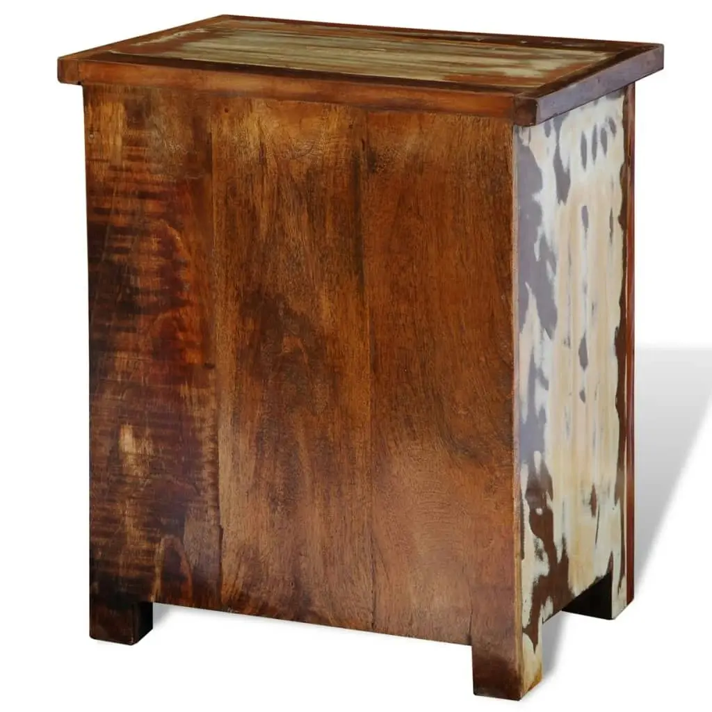 Nightstand with 2 Drawers Solid Reclaimed Wood 241643