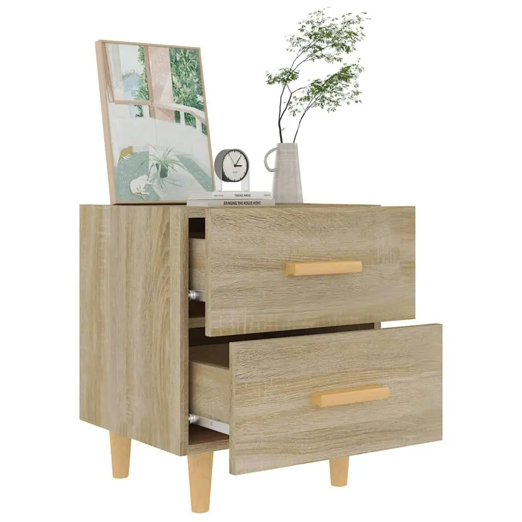 Bed Cabinets 2 pcs Sonoma Oak 40x35x47.5 cm 811977