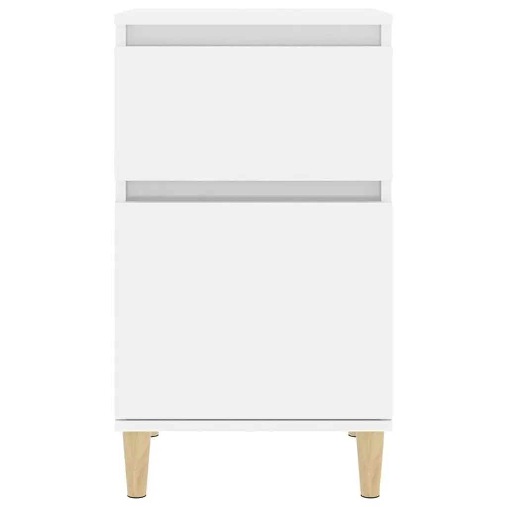 Bedside Cabinets 2 pcs High Gloss White 40x35x70 cm 819697