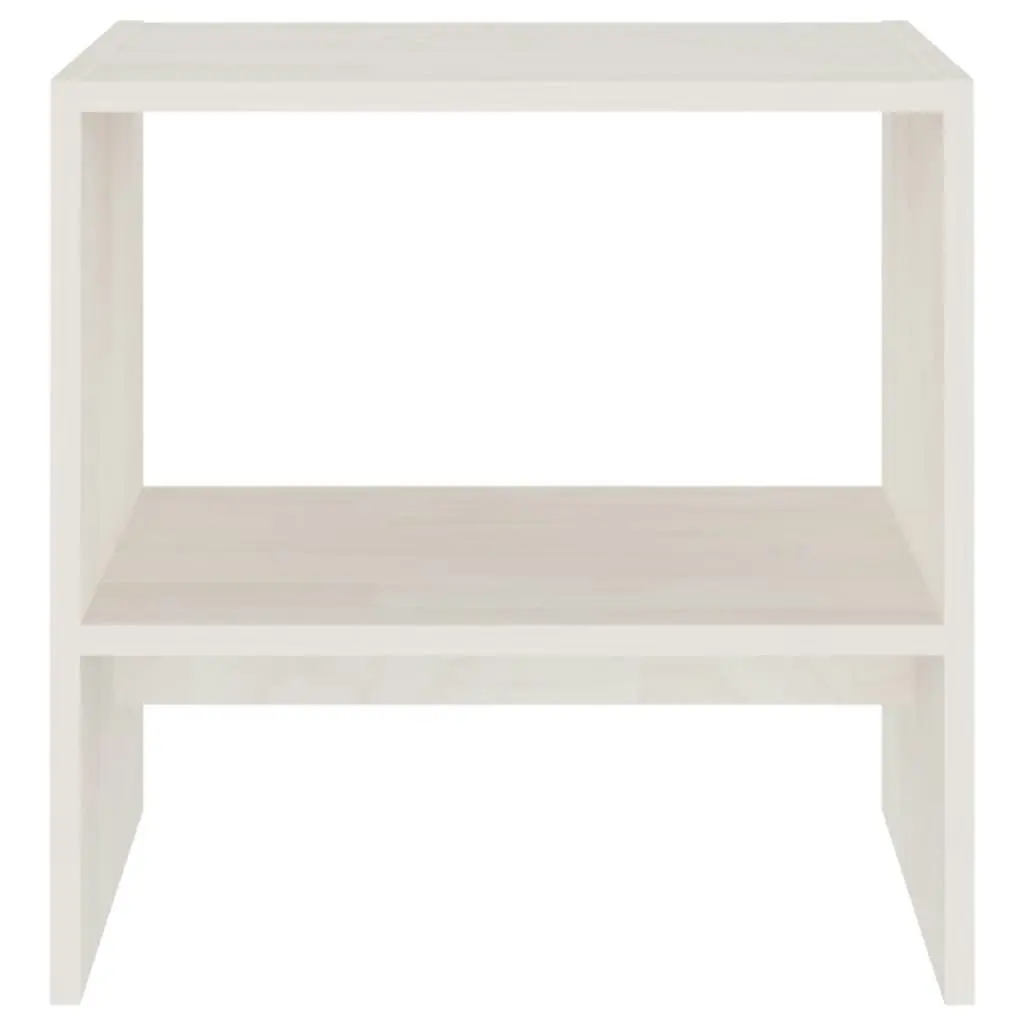 Bedside Cabinets 2 pcs White 40x30.5x40 cm Solid Pinewood 808056