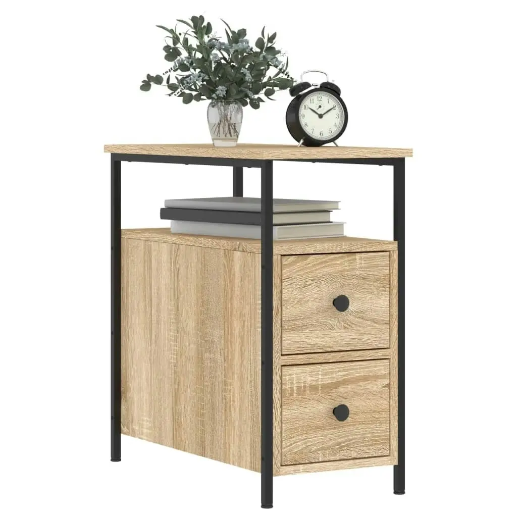 Bedside Cabinets 2 pcs Sonoma Oak 30x60x60 cm Engineered Wood 826066