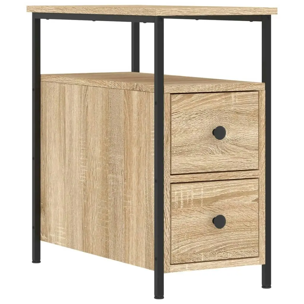 Bedside Cabinets 2 pcs Sonoma Oak 30x60x60 cm Engineered Wood 826066