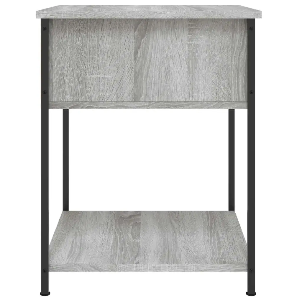 Bedside Table Grey Sonoma 44x45x58 cm Engineered Wood 825849