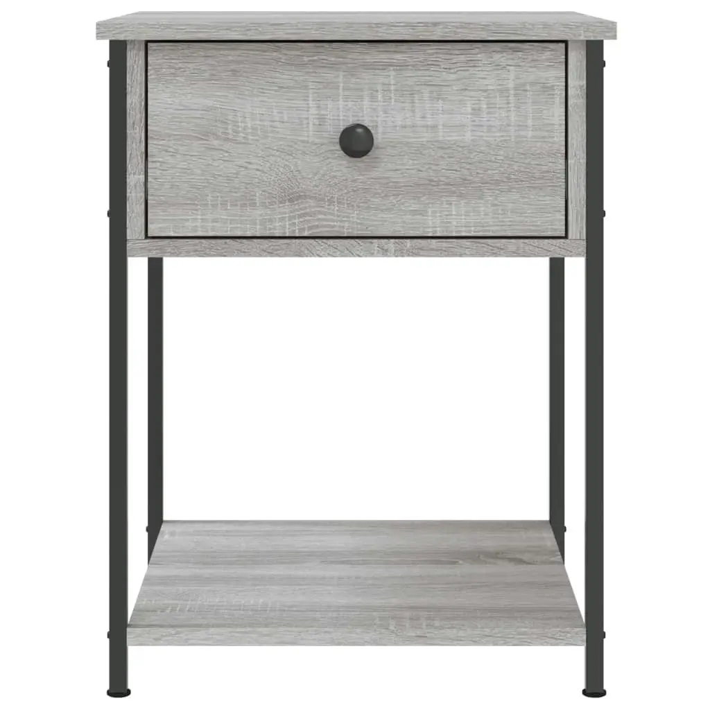 Bedside Table Grey Sonoma 44x45x58 cm Engineered Wood 825849