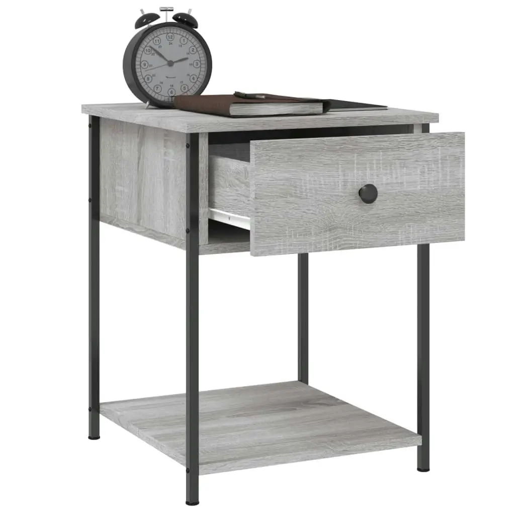 Bedside Table Grey Sonoma 44x45x58 cm Engineered Wood 825849