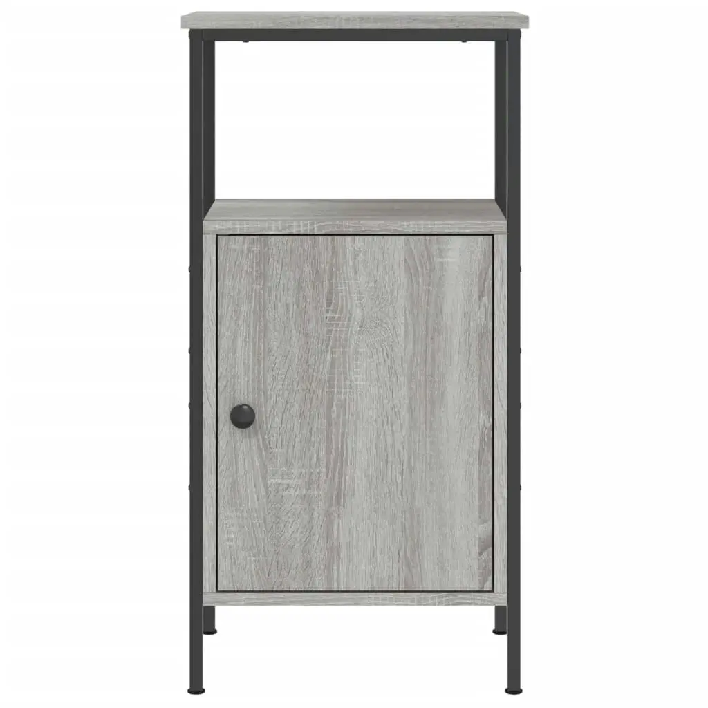 Bedside Cabinets 2 pcs Grey Sonoma 41x31x80 cm Engineered Wood 825930