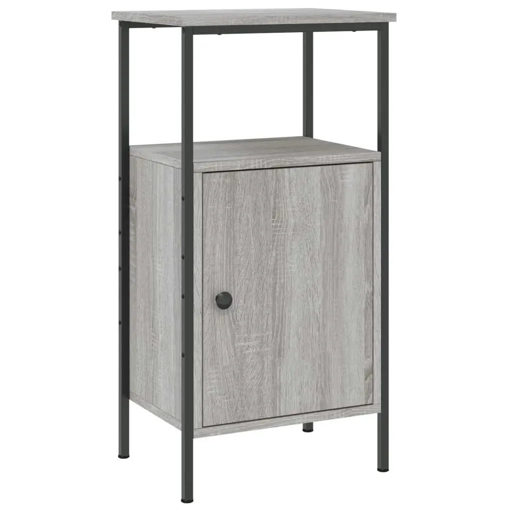 Bedside Cabinets 2 pcs Grey Sonoma 41x31x80 cm Engineered Wood 825930