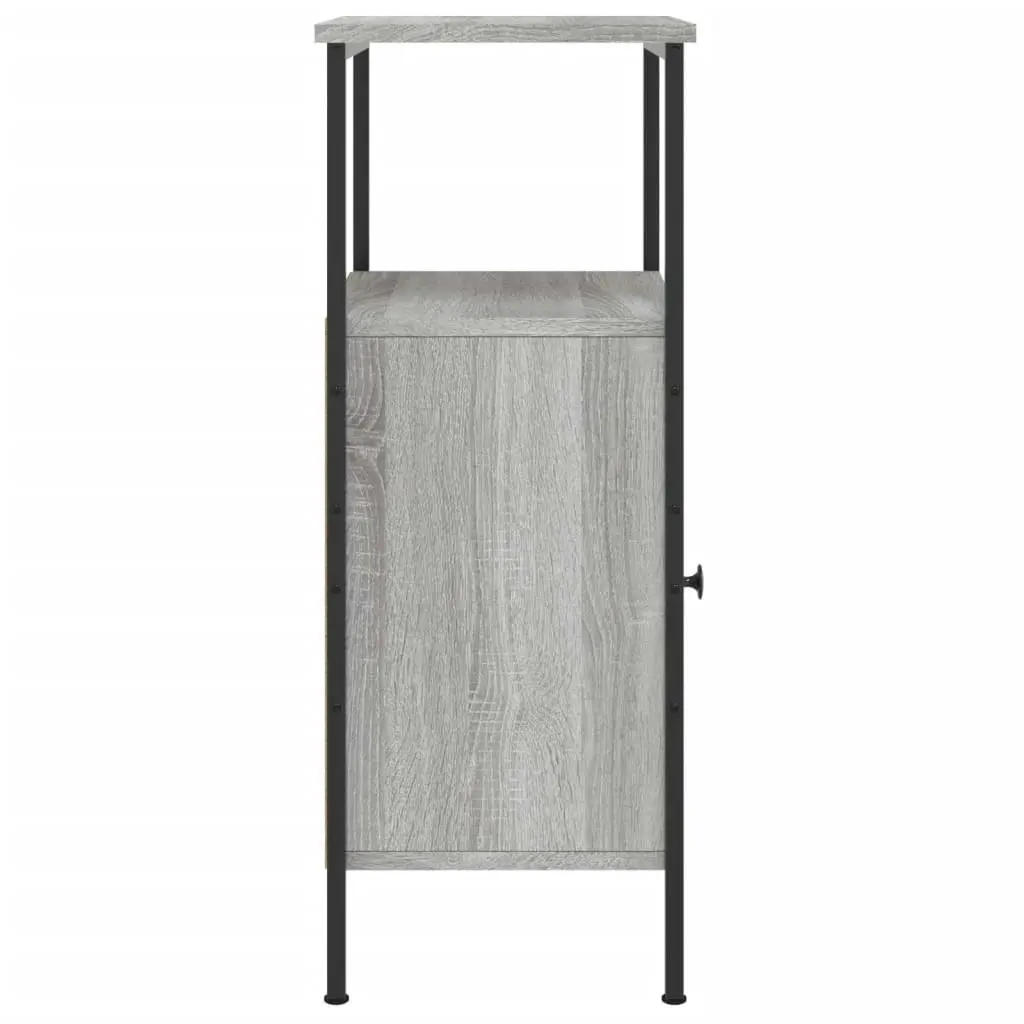 Bedside Cabinets 2 pcs Grey Sonoma 41x31x80 cm Engineered Wood 825930