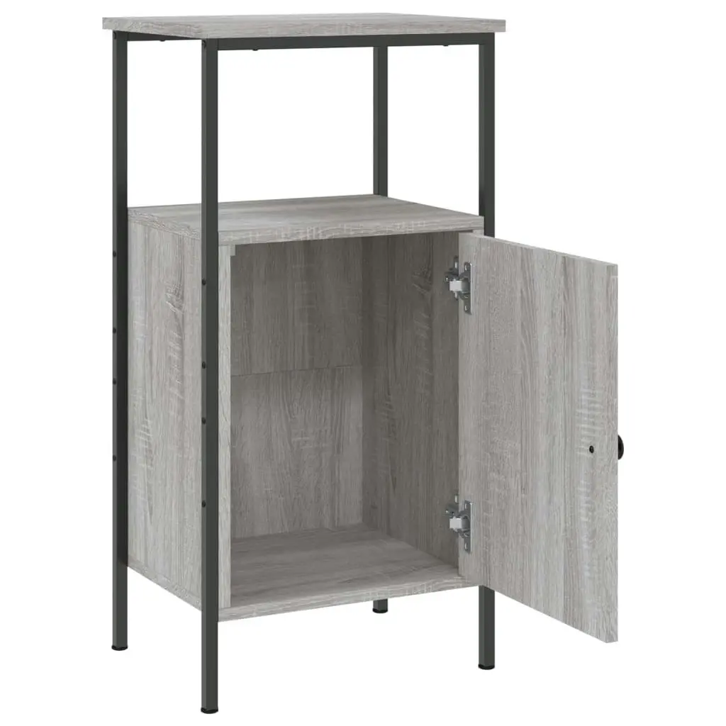 Bedside Cabinets 2 pcs Grey Sonoma 41x31x80 cm Engineered Wood 825930