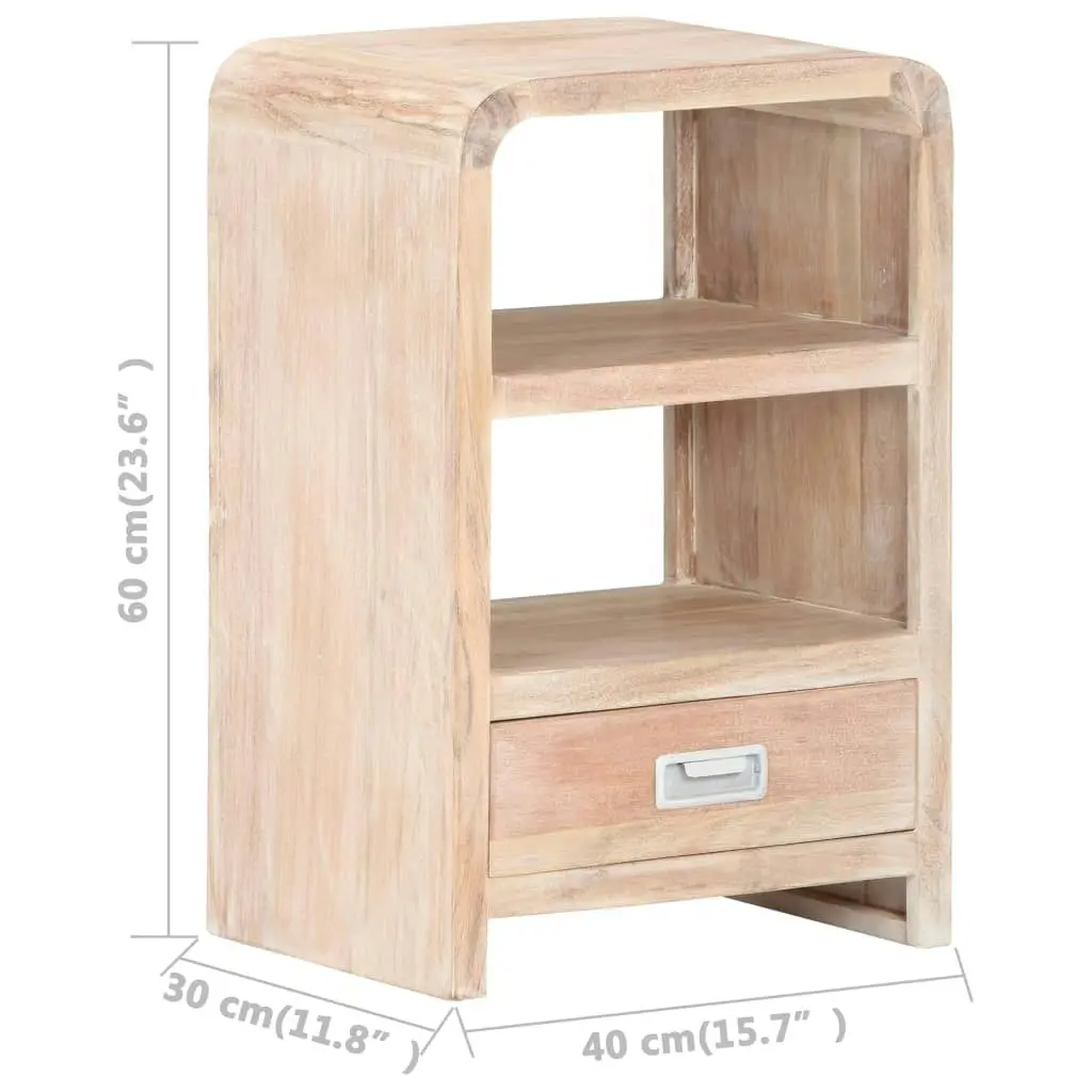 Bedside Table 40x30x60 cm Solid Acacia Wood 289632