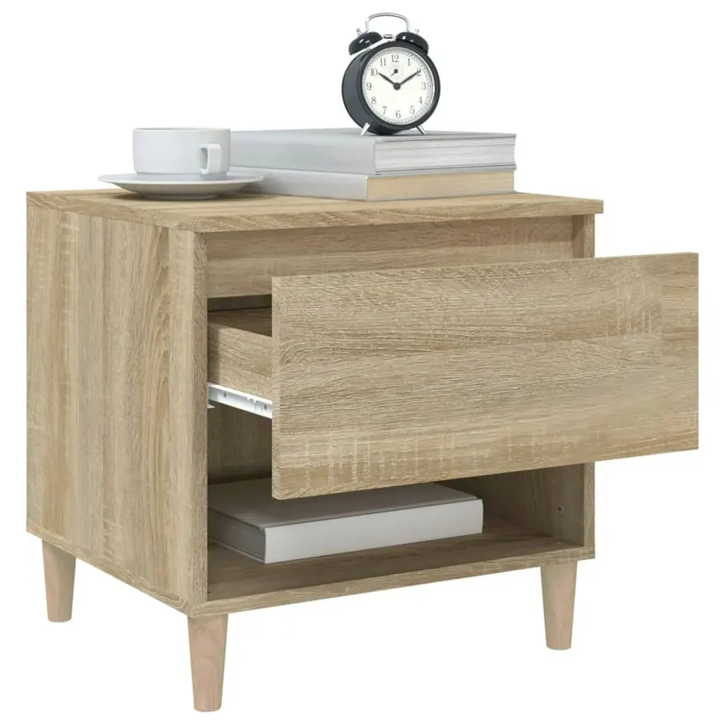 Bedside Tables 2 pcs Sonoma Oak 50x46x50 cm Engineered Wood 819539