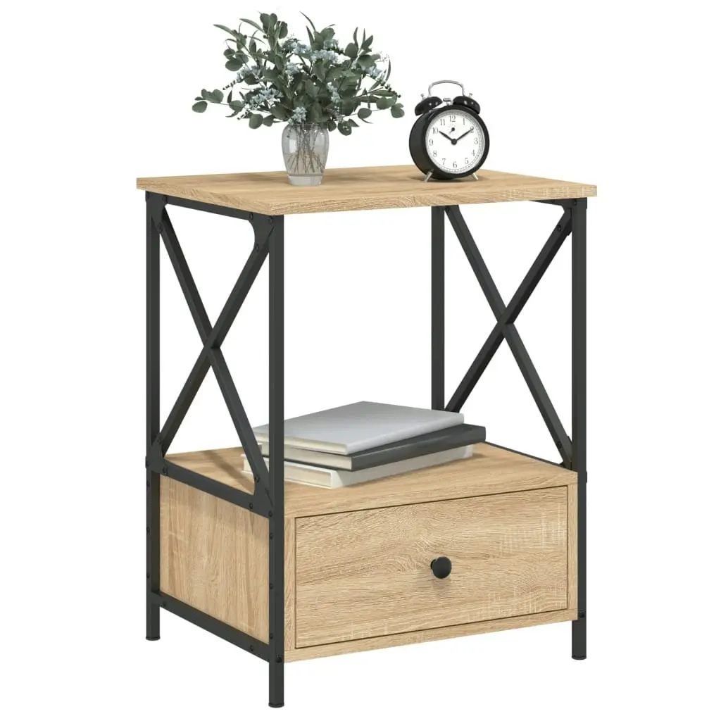 Bedside Tables 2 pcs Sonoma Oak 50x41x65 cm Engineered Wood 826086