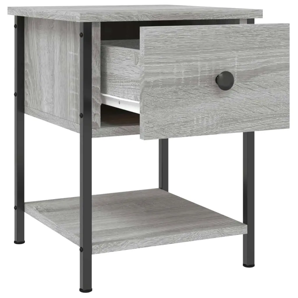 Bedside Tables 2 pcs Grey Sonoma 34x35.5x45 cm Engineered Wood 825860