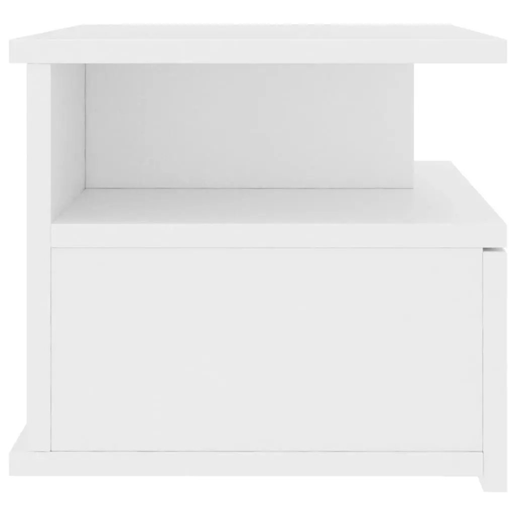 Floating Nightstand White 40x31x27 cm Engineered Wood 800405