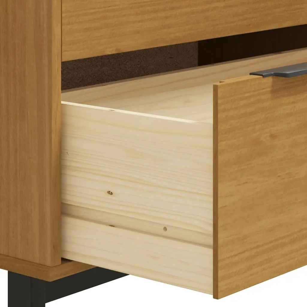 Drawer Cabinet FLAM 80x40x80 cm Solid Wood Pine 357815